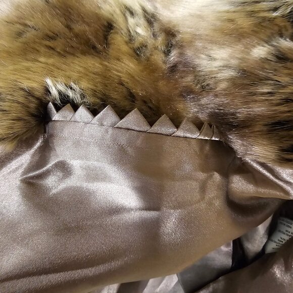 Pamela McCoy Faux Fur Coat Womens XL,  Mid Length Faux Mink - Picture 12 of 15